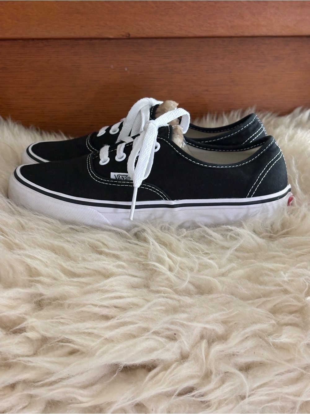 Vans Black Canvas Low Top Sneakers Unisex